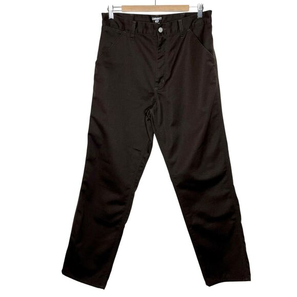 Carhartt WIP Simple Pants Brown Mens 29x32 Work Casual Twill Chino Straight - Picture 1 of 8